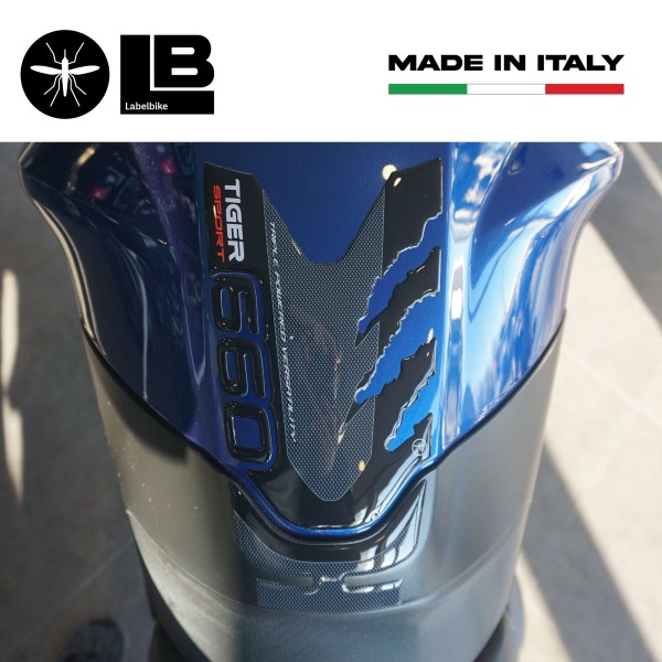 Adesivi 3D Protezione Paraserbatoio compatibili con Triumph Tiger 660 Sport