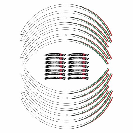 Motorrad Klebestreifen Kit kompatibel BMW F900R Radtuning Aufkleber 17' F900 R