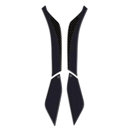 2 3D resin gel side scooter footpeg stickers compatible Honda Forza 750