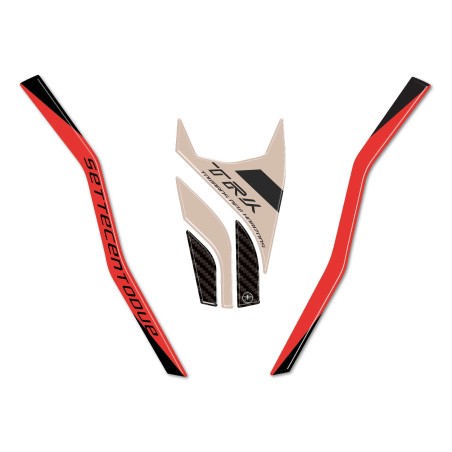 Autocollants de protection du bec avant compatibles avec Benelli TRK 702 702X Beige