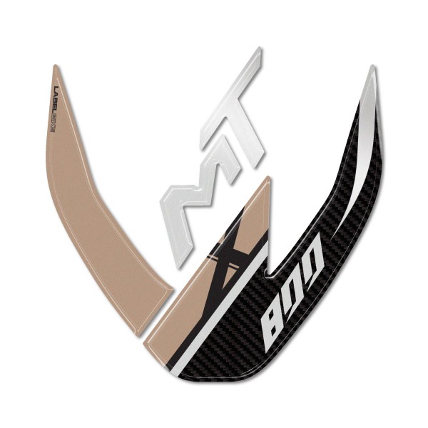Autocollant de protection de garde-boue moto 3D compatible avec Cf Moto 800 MT-X 2025