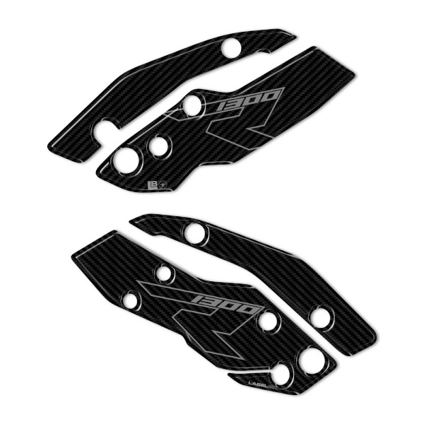 Adesivi 3D Pedane Poggiapiedi Battitacco moto compatibili con BMW R1300 R RS