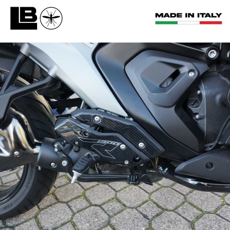 3D Aufkleber Fußrasten Fersenpolster Motorrad kompatibel mit BMW R1300 R RS