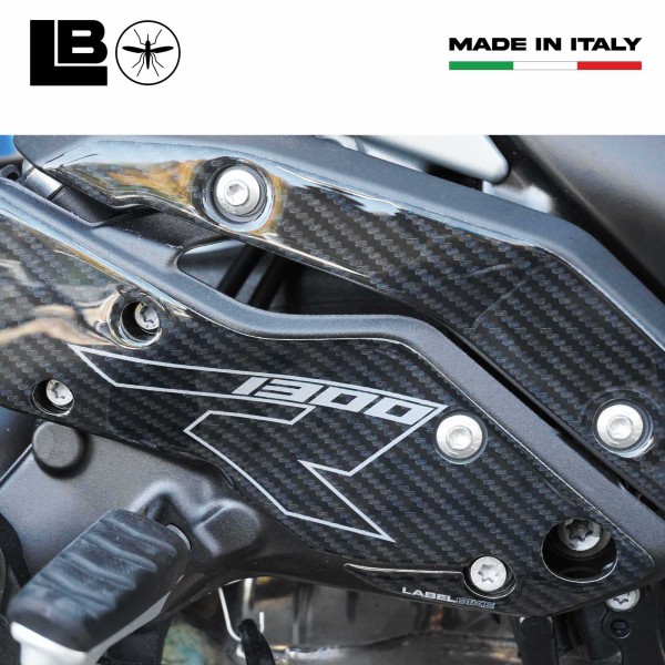 Adesivi 3D Pedane Poggiapiedi Battitacco moto compatibili con BMW R1300 R RS