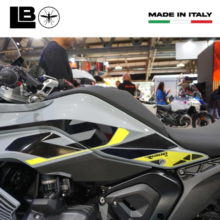 Protections latérales de réservoir de moto Stickers 3D compatibles avec BMW R1300RS