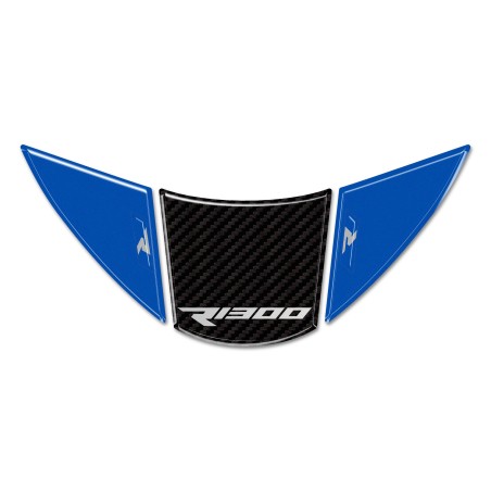 Sticker de protection 3D en résine pour garde-boue moto compatible avec BMW R1300R