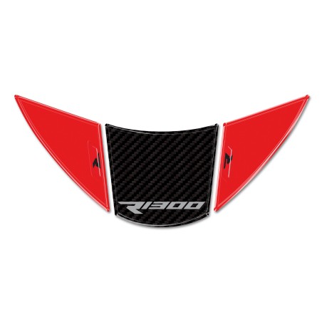 Pegatina de protección 3D de resina para guardabarros de moto compatible con BMW R1300R
