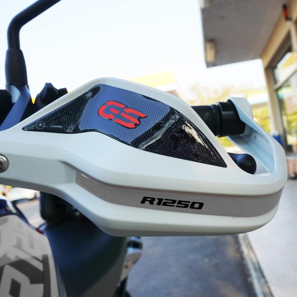 Pegatinas 3D para el guardamanos compatibles con las motos BMW R 1250 GS 2019-2023.