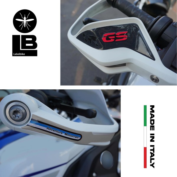 Pegatinas 3D para el guardamanos compatibles con las motos BMW R 1250 GS 2019-2023.