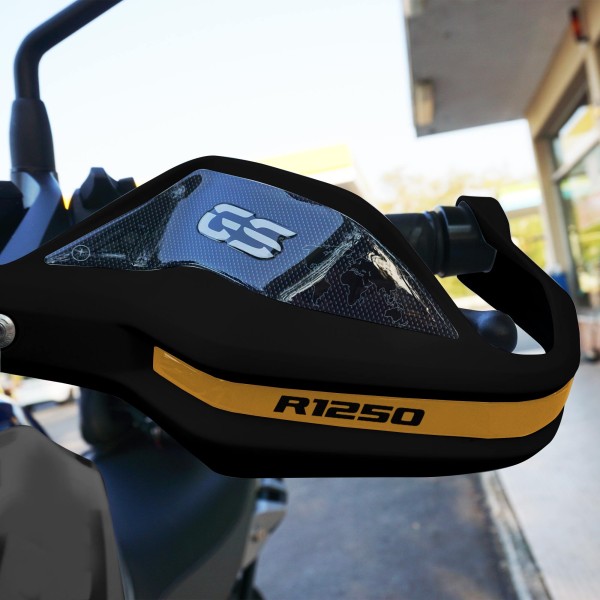 Pegatinas 3D para el guardamanos compatibles con las motos BMW R 1250 GS 2019-2023.