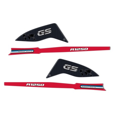 Pegatinas 3D para el guardamanos compatibles con las motos BMW R 1250 GS 2019-2023.