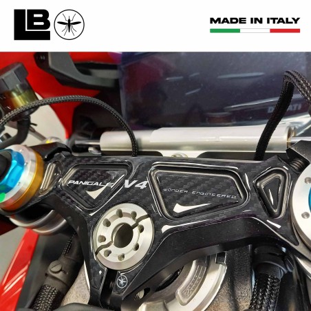 Adhesive 3D Steering Fork Plate compatible with Ducati Panigale V4 V4S 2025