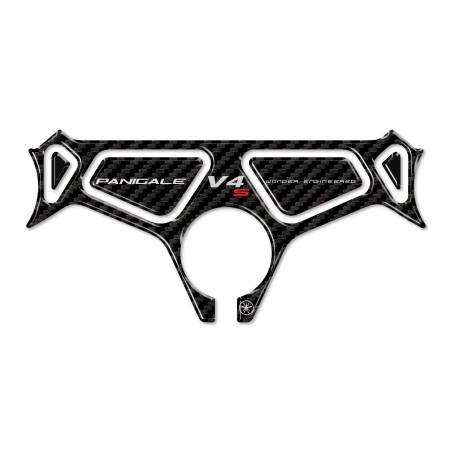 Placa de horquilla de dirección 3D adhesiva compatible con Ducati Panigale V4 V4S 2025