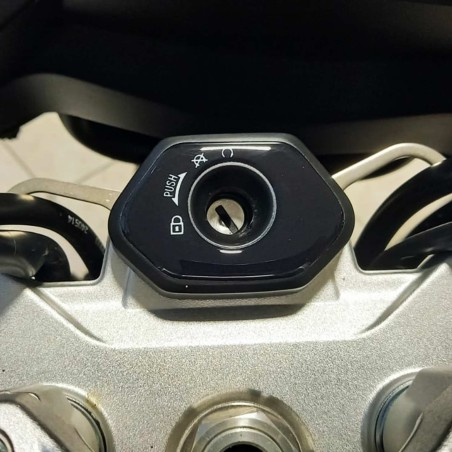 Autocollant 3D Protection en résine de la zone d'allumage des motos compatible avec Kove 510X