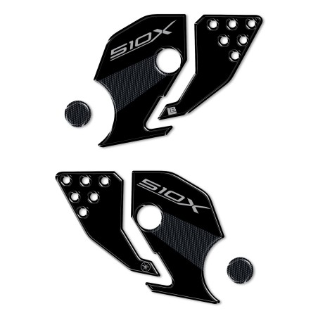 Autocollants 3D compatibles avec les protections en résine Kove 510X pour les talonnettes de moto