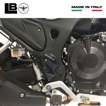 Autocollants 3D compatibles avec les protections en résine Kove 510X pour les talonnettes de moto