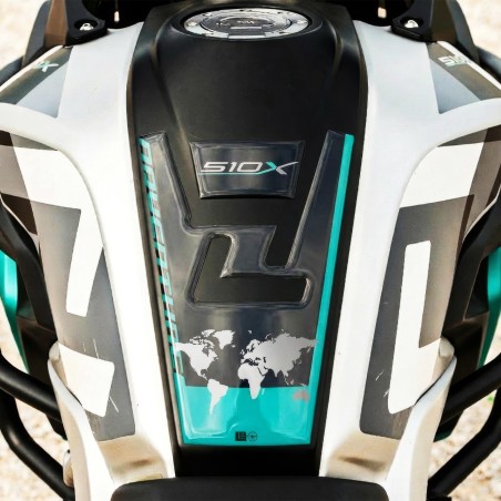 Paraserbatoio Adesivo 3D compatibile con Kove 510X Protezione resinata moto