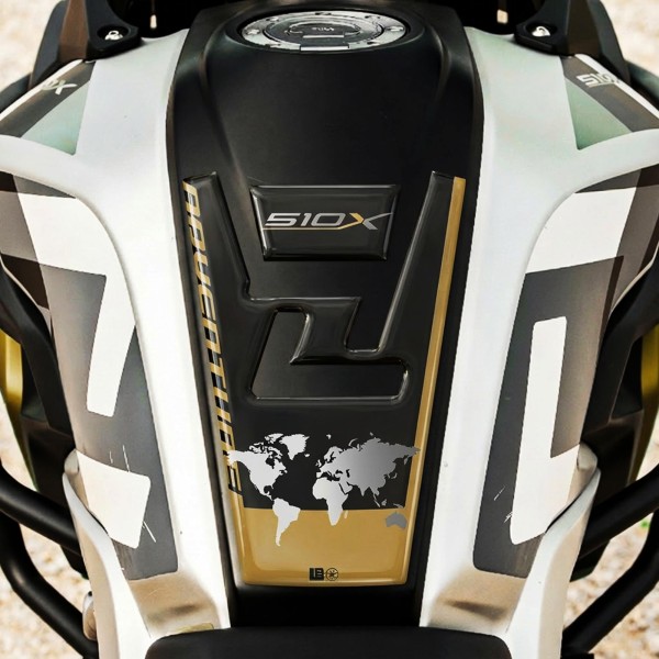 Paraserbatoio Adesivo 3D compatibile con Kove 510X Protezione resinata moto