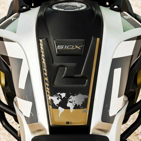 Protège réservoir adhésif 3D compatible avec la protection moto Kove 510X Resin