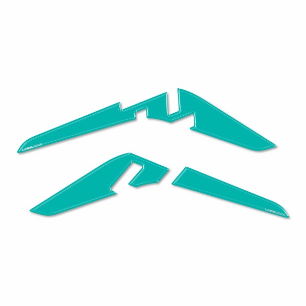 3D Resin Stickers compatible with Kove 510X Motorcycle Tank Side Protectors