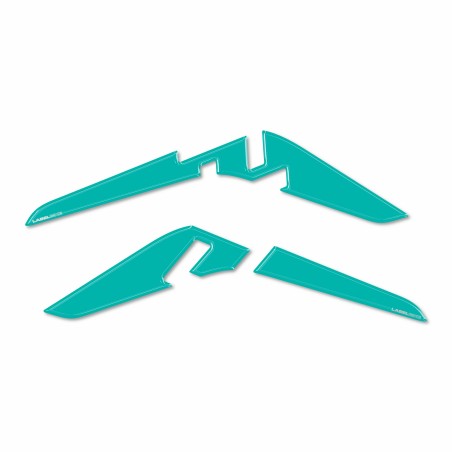 Pegatinas de resina 3D compatibles con los protectores laterales de depósito de moto Kove 510X