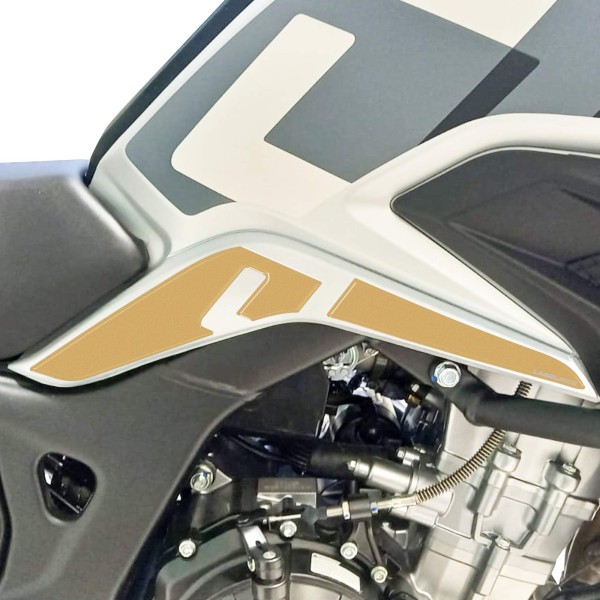 Adesivi resinati 3D compatibili con Kove 510X Protezioni laterali serbatoio moto