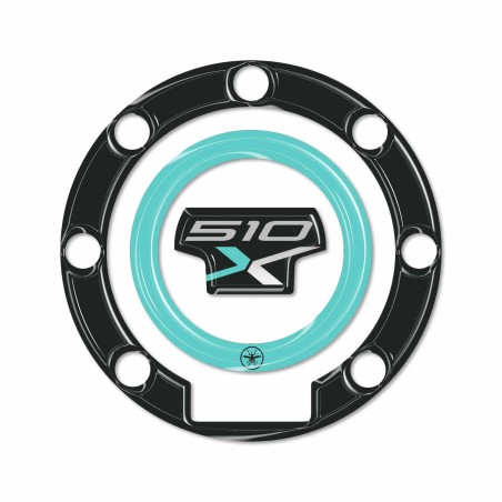 Sticker 3D en résine compatible avec la protection de bouchon de réservoir de moto Kove 510X