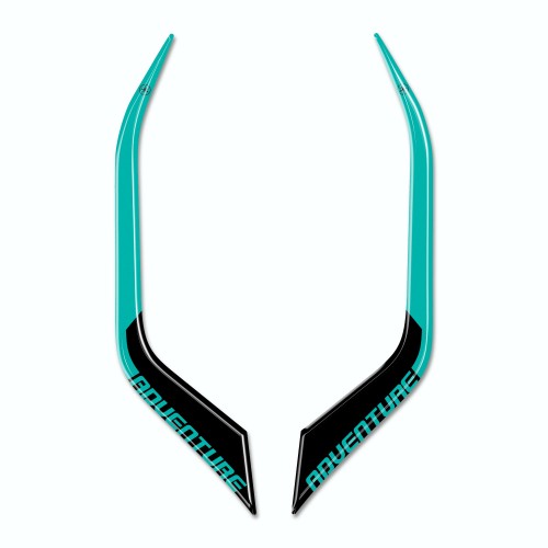                                             Pegatinas de gel 3D compatibles con los protectores traseros de manillar de moto Kove 510X
                                          