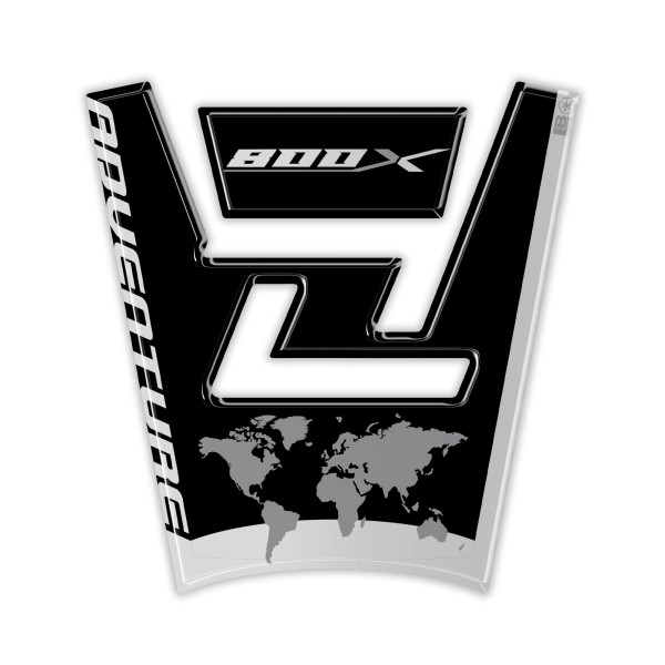 Paraserbatoio Adesivo 3D compatibile con Kove 800X Protezione resinata moto