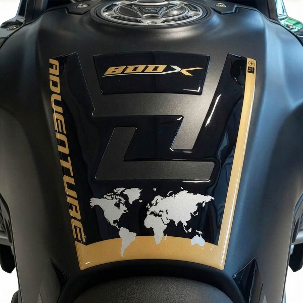 3D-Klebe-Tankschutz, kompatibel mit Kove 800X Resin-Motorradschutz