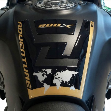 Protector de depósito adhesivo 3D compatible con la protección de moto de resina Kove 800X