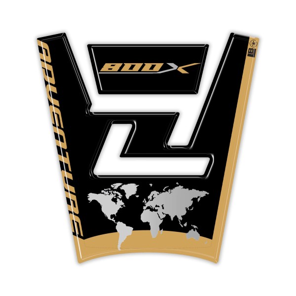 Paraserbatoio Adesivo 3D compatibile con Kove 800X Protezione resinata moto