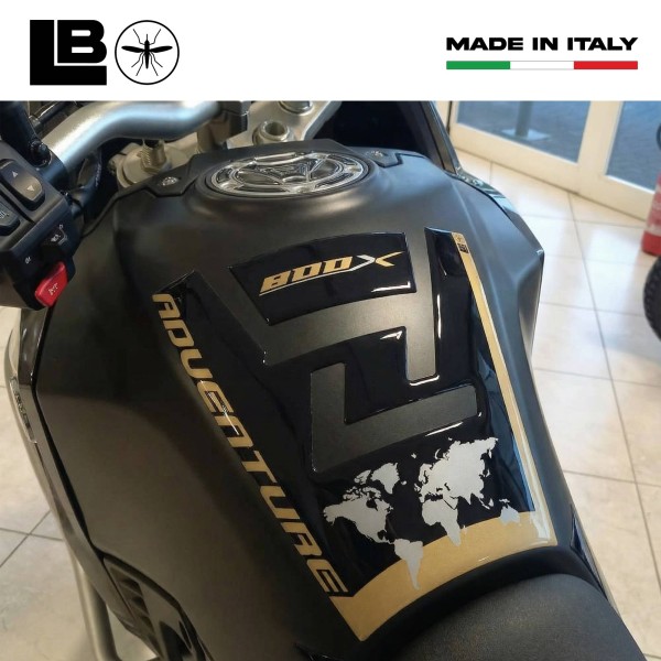 Paraserbatoio Adesivo 3D compatibile con Kove 800X Protezione resinata moto