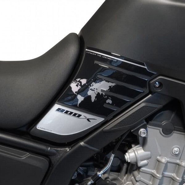 Adesivi resinati 3D compatibili con Kove 800X Protezioni laterali serbatoio moto