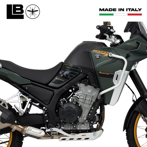 Adesivi resinati 3D compatibili con Kove 800X Protezioni laterali serbatoio moto