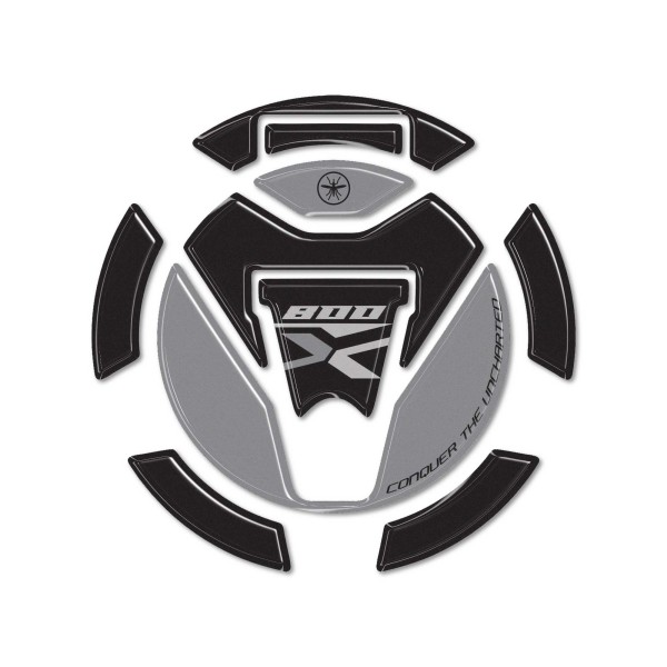 Sticker 3D en résine compatible avec le Kove 800X Bouchon de réservoir protection moto