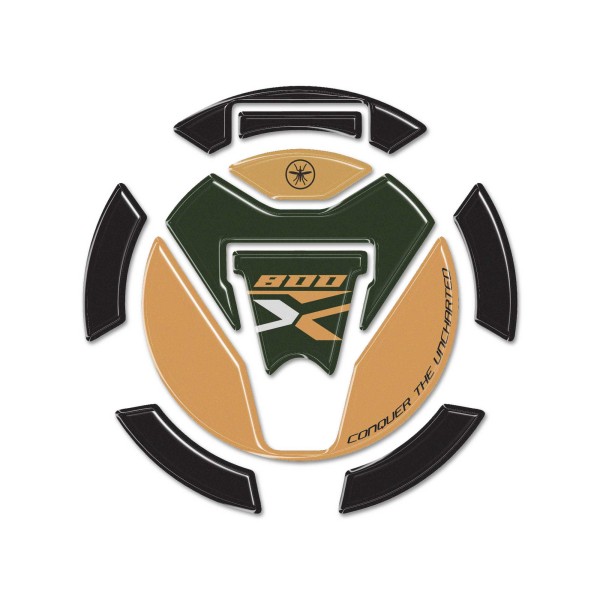 Resin 3D sticker compatible with Kove 800X Tank cap protection motorbike