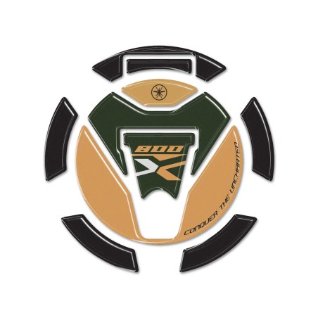 Resin 3D sticker compatible with Kove 800X Tank cap protection motorbike