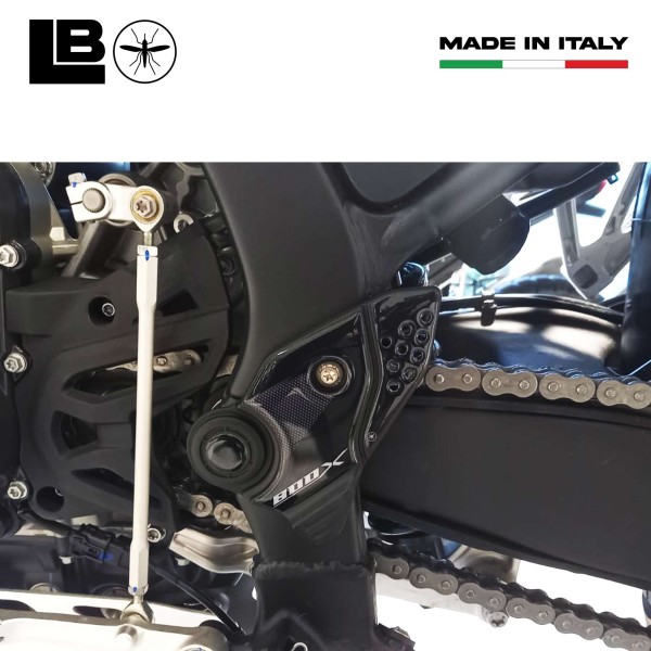 3D stickers compatible with Kove 800X Resin protectors for motorbike heel pads