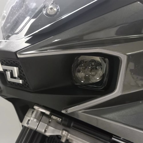 Pegatinas de resina 3D compatibles con los protectores de bisel de faro de moto Kove 800X