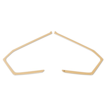 Pegatinas de resina 3D compatibles con los protectores de bisel de faro de moto Kove 800X