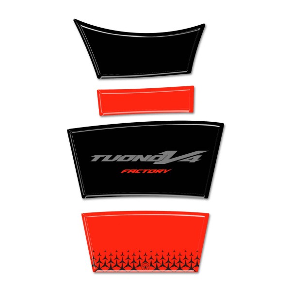 Adesivo 3D Paraserbatoio moto compatibile con Aprilia Tuono V4 Factory 2025