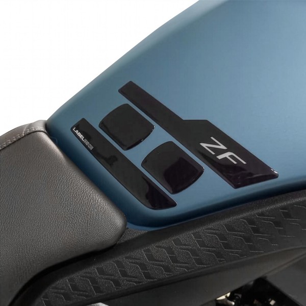 Protezioni laterali serbatoio moto Adesivi resin 3D compatibili con Kove 510F