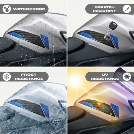 Autocollants de protection latérale de réservoir compatibles avec Suzuki GSX-S 1000 2025-26