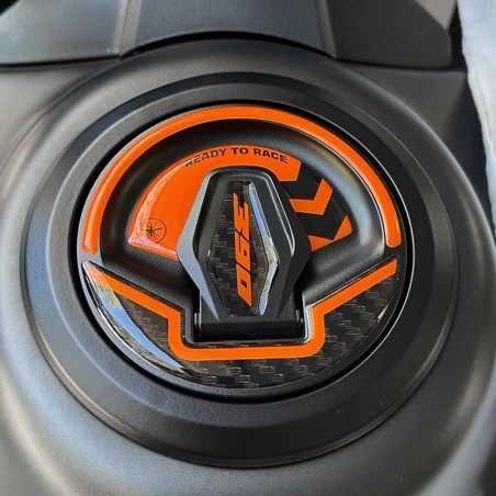 Adhesive 3D Tank Cap Protection compatible with Ktm 390 enduro cross 2026