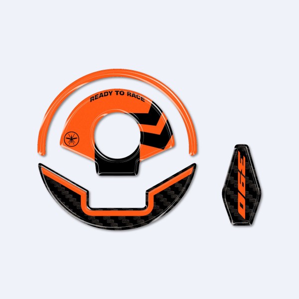 Adesivo 3D Protezione Tappo Serbatoio compatibile con Ktm 390 enduro cross 2026