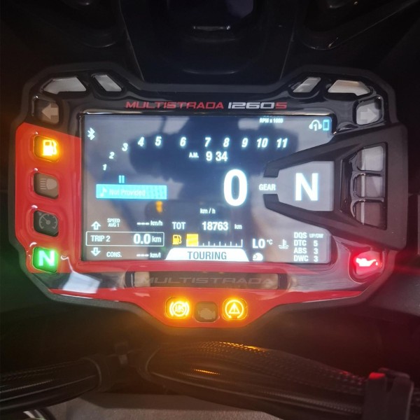 Protección adhesiva para la pantalla del salpicadero compatible con Ducati Multistrada 1260s