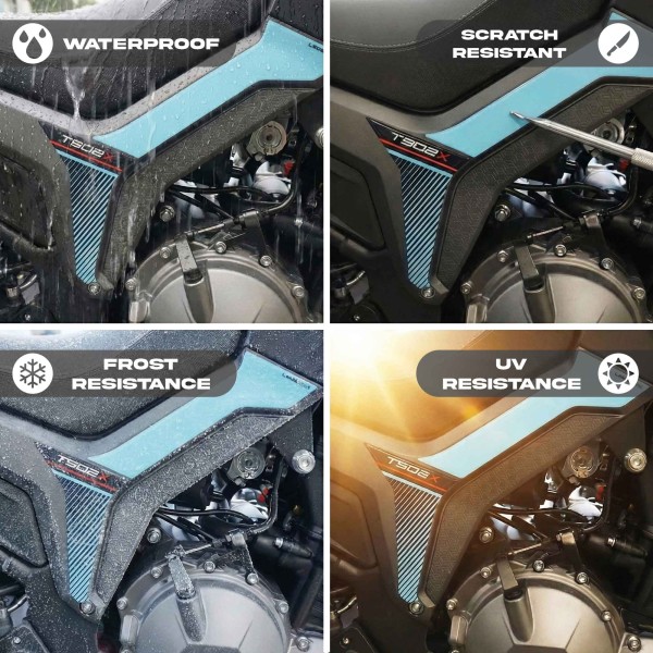 3D Stickers Tank Side Protectors compatible avec Morbidelli T502X 2026