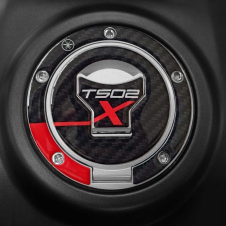 Pegatina 3D Proteccion tapa deposito moto compatible con Morbidelli T502X