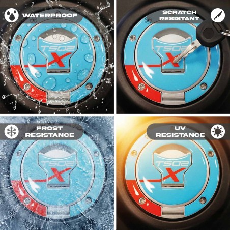 Sticker 3D Tank cap protection motorbike compatible with Morbidelli T502X